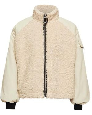 JW Anderson Colour-Block Fleece Jacket - Natural