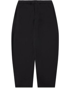 Sacai Straight-Leg Jersey Pants - Black