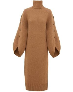 Zimmermann Valiant Buttoned Midi Dress - Brown