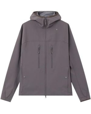 Stone Island Oversized-Fit Zip-Up Hooded Sweatshirt With Zip Pockets - Gray