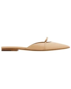 Ferragamo Ferragamo Mini Bow Pointed-Toe Mules - White