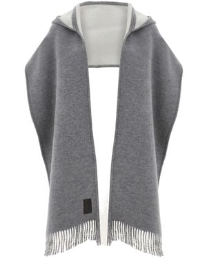 Ferragamo Hooded Scarf - Gray