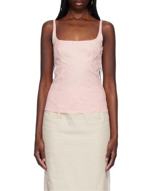 Marni Waves Drops Jacquard Top - Pink