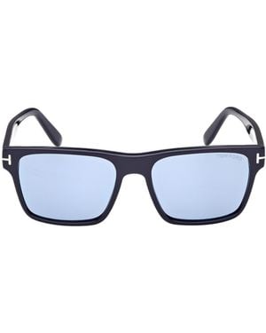 Tom Ford Rectangle-Frame Sunglasses - Blue