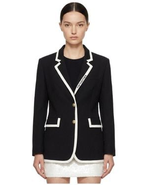 Marissa Chiara Colourblock Suit Jacket - Black