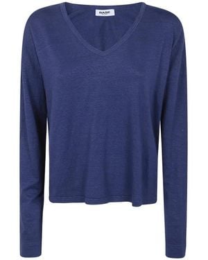 Baserange V-Neck Knitwear - Blue