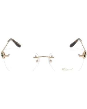 Chopard Eyewear Butterfly Frame Glasses - Natural