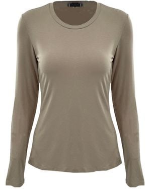 Weekend by Maxmara Long-Sleeved T-Shirt - Brown