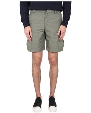 Paul Smith Ps Paul Smith Pocket Detailed Straight Leg Cargo Shorts - Gray