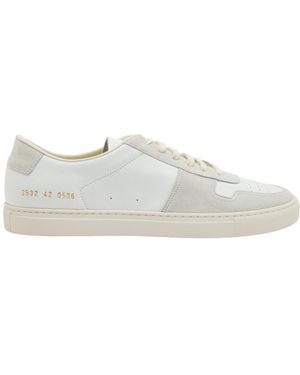 Common Projects Bball Leather Suede Court Trainers - White