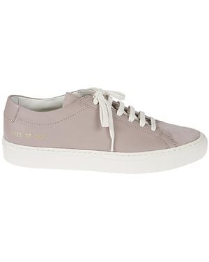 Common Projects Round-Headed Low-Top Casual Shoes - Grey