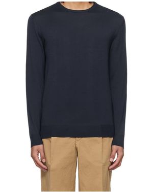 Barena Crew Neck Long Sleeve Sweater - Blue