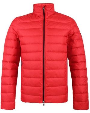 EA7 Logo Quilted Down Jacket - Red