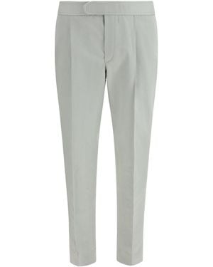 Brioni Tailored Pleat Front Trousers - Grey
