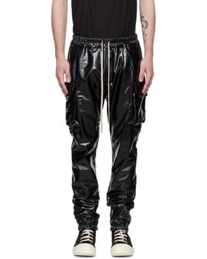 Rick Owens Mastodon Faux-Leather Trousers - Black