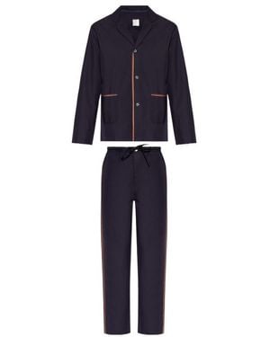 Paul Smith Artist Stripe Pyjamas Set - Blue