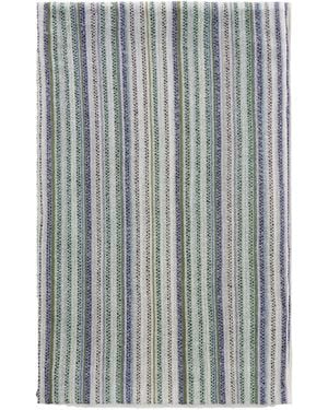 Missoni Sequin-Trimmed Striped Metallic Crochet-Knit Wrap - Gray