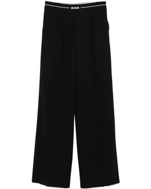 MSGM Logo-Waist Trousers - Black