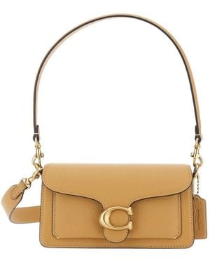 COACH Tabby 20 Logo Plaque Shoulder Bag - Metallic