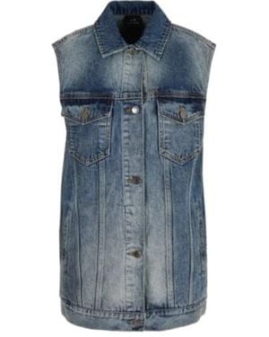 ARMANI EXCHANGE Sleeveless Vest - Blue