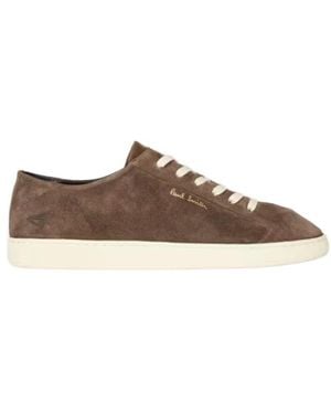 Paul Smith Dark Taupe Suede Tripp Sneakers - Brown