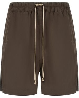 Rick Owens Cotton Bermuda Shorts - Brown
