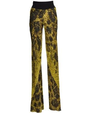 Rick Owens Tie-Dye Wide-Leg Pants - Green