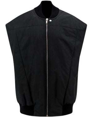 Rick Owens Zip-Up Sleeveless Gilet - Black
