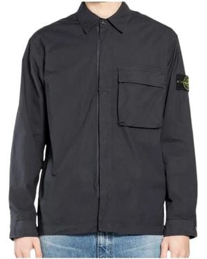 Stone Island Long-Sleeved Casual Jacket - Gray