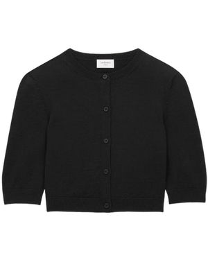 Saint Laurent Round-Neck Knitwear - Black