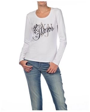 Armani Jeans Logo Long-Sleeved T-Shirt - White