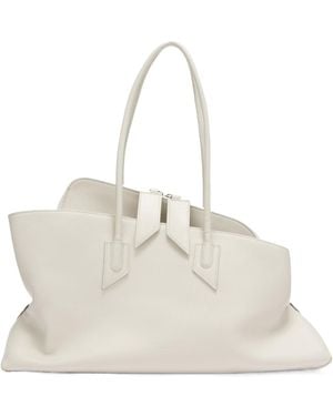 The Attico Top-Handle Shoulder Bag - Natural