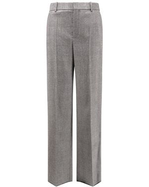 Saint Laurent Certified Wool Trousers - Grey