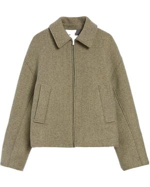 Jil Sander Gabardine Padded Jacket - Green