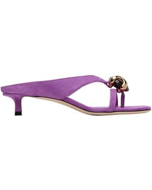 Jimmy Choo Emeri Stone 35 High-Heeled Sandals - Purple