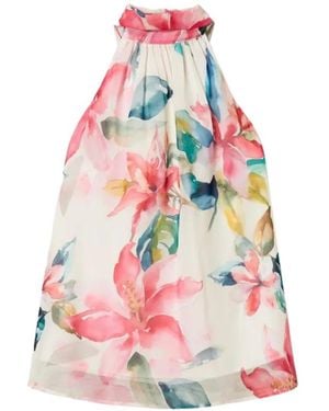 Twinset Floral-Print Top - Pink