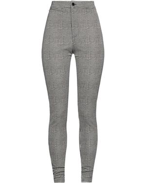 Saint Laurent Plaid Casual Pants - Gray
