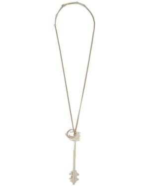 Rabanne Rabanne Key-Pendant Necklace - White