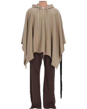 Rick Owens Hooded Cloak - Natural