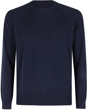 Gran Sasso Cashmere Crewneck Knitwear - Blue