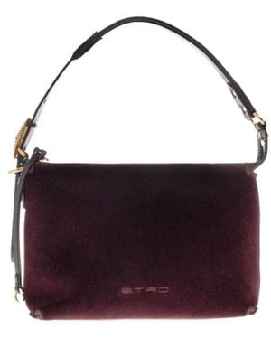 Etro Logo Shoulder Bag - Purple