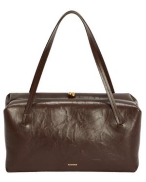 Jil Sander Goji Pillow Medium Shoulder Bag - Brown