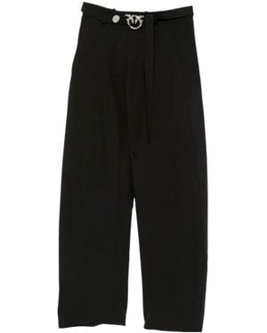 Pinko Love Birds Straight Leg Trousers - Purple