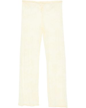 Oséree Lace Drawstring Beach Pants - White