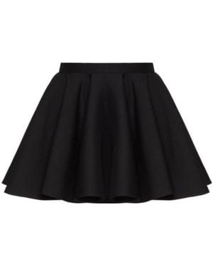Valentino Crepe Couture Skirt - Black