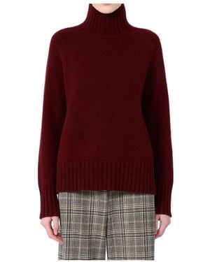 Max Mara Long-Sleeved Sweater - Red