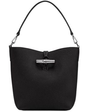 Longchamp Le Roseau Xs Bucket Bag - Black