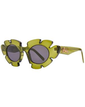 Loewe Flower Frame Sunglasses - Metallic