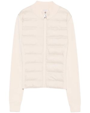 Patrizia Pepe Quilted Zip-Up Down Jacket - White