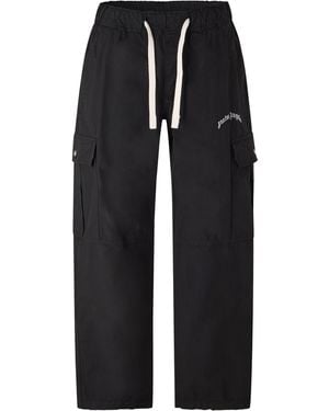 Palm Angels Cargo Trousers - Black